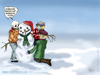 Skeleton Crew Snowman (Left)