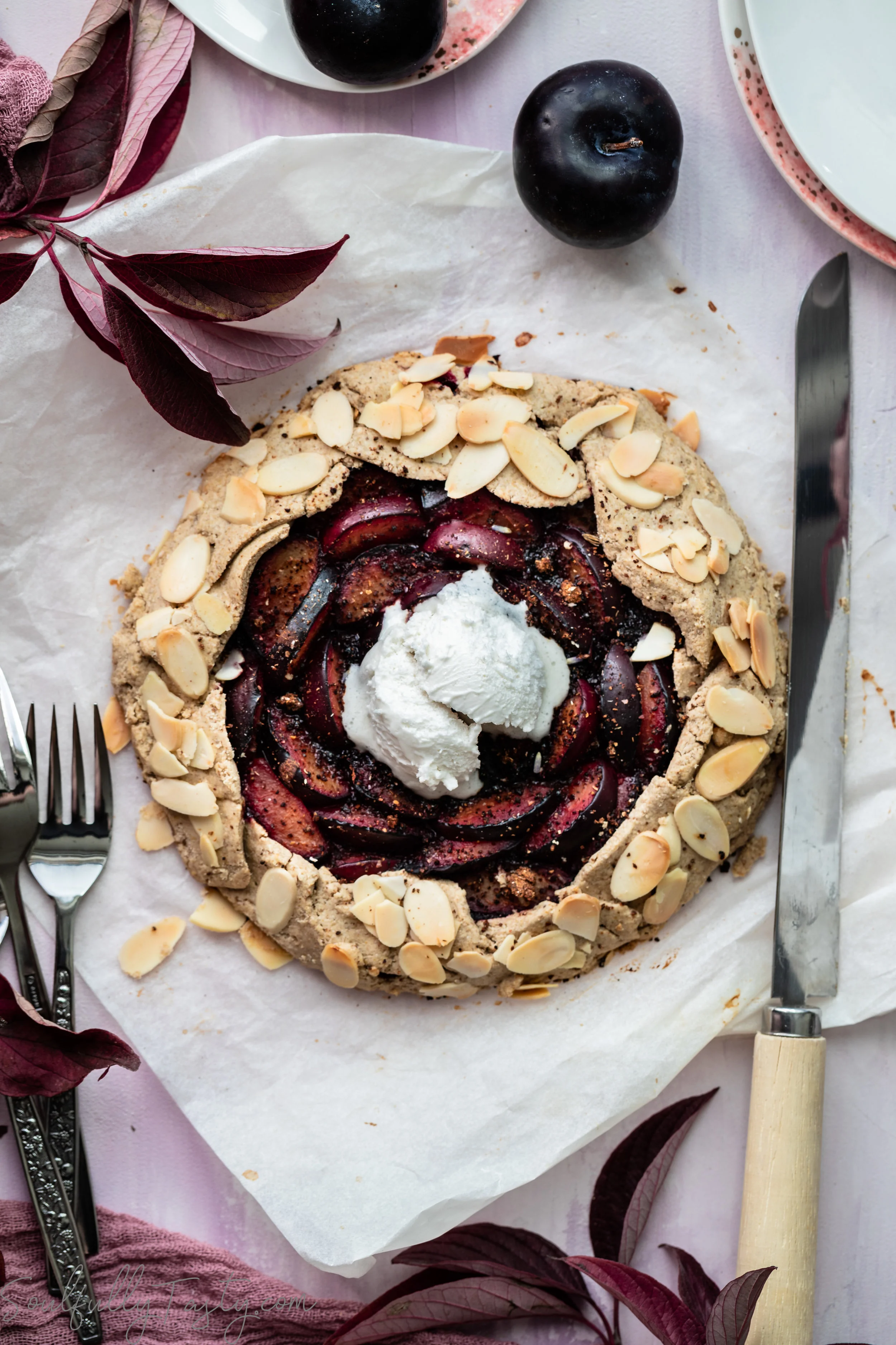 Gluten-Free Vegan Plum Galette  