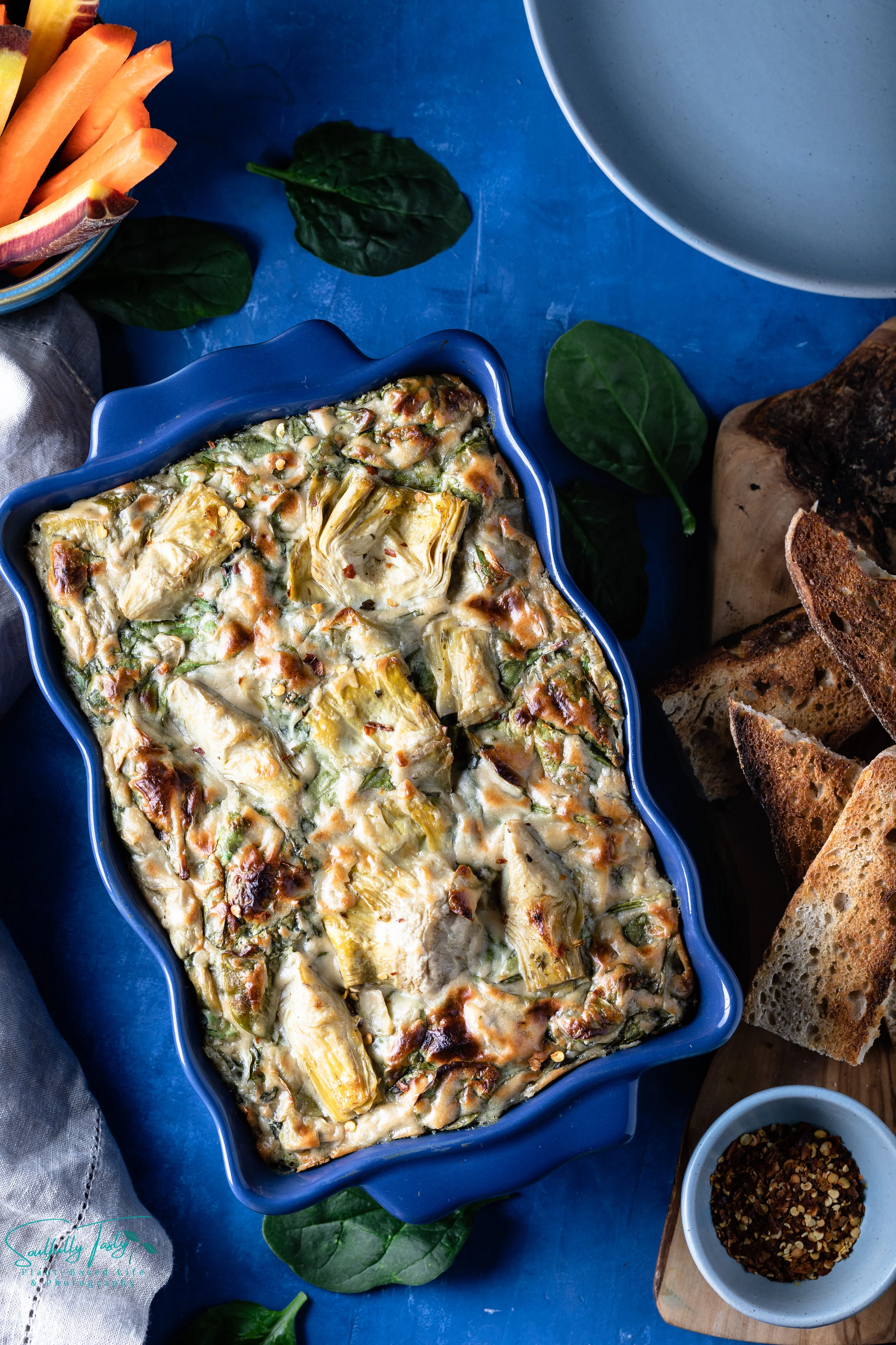 Baked Vegan Spinach Artichoke Dip