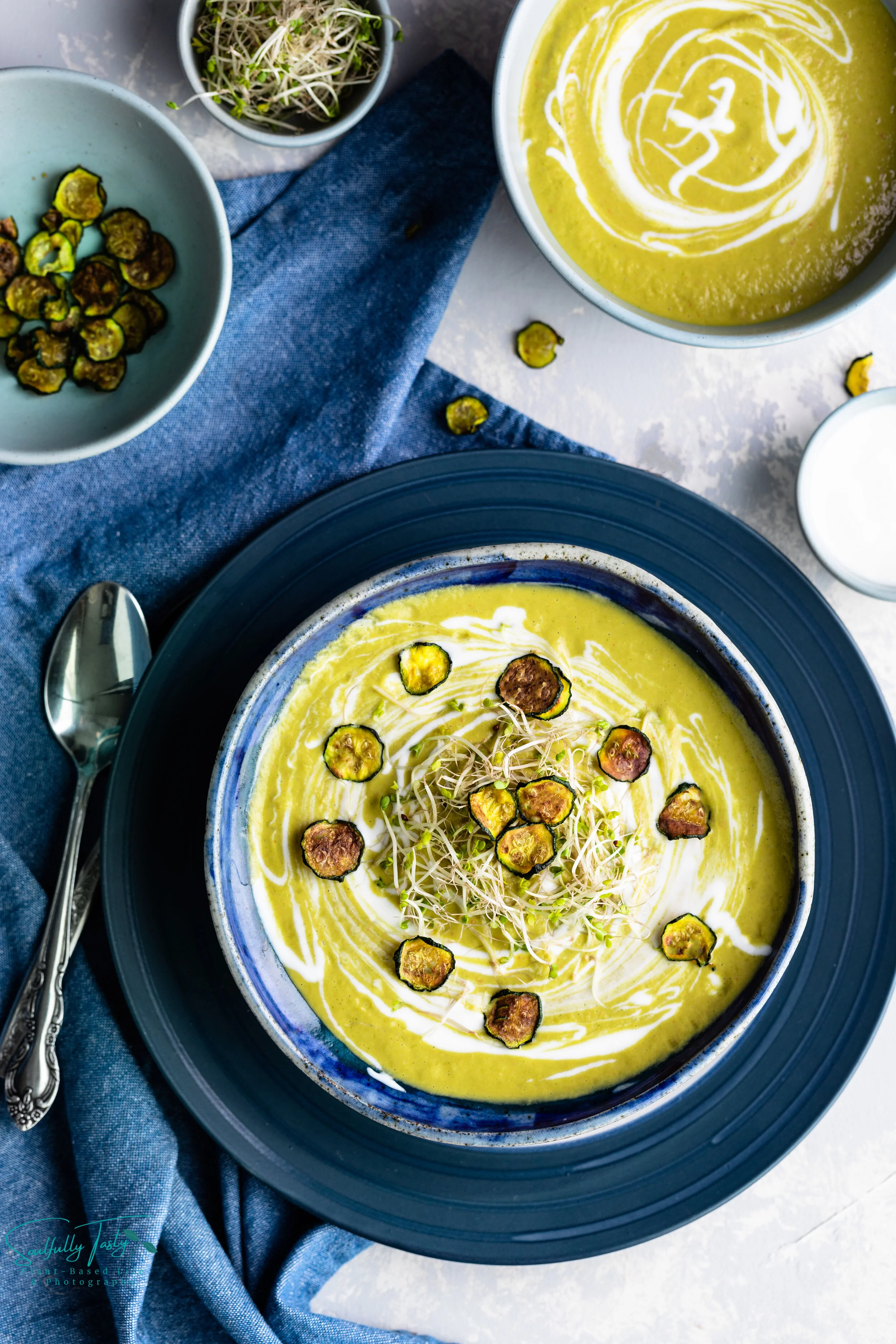 Raw Vegan Zucchini Summer Soup