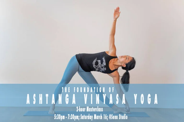 Foundations of Ashtanga Vinyasa Yoga - 2hr Masterclass Special 2-hour Masterclass Saturday March 16, 5:30pm to 7:30pm at our main street Sena Studio Fee: 80,000kip per person No advanced bookings necessary. Please show up at least 15 minutes early to get a spot. This 2-hours class is designed for both practitioners who are completely new to the Ashtanga system who are curious about it, but never had the chance to try mysore style; or daily practitioners looking to either deepen or refresh their practice. It will explore the core poses of the Primary Series, leading with breath, alighment and options for modifiying poses including the use of props. For anyone with an interest in the practice of Ashtanga Yoga, we create a welcoming environment in which you can learn and explore. (Suggestion for at least 1 month practice in any kind of Yoga).To learn more about Luang Prabang Yoga