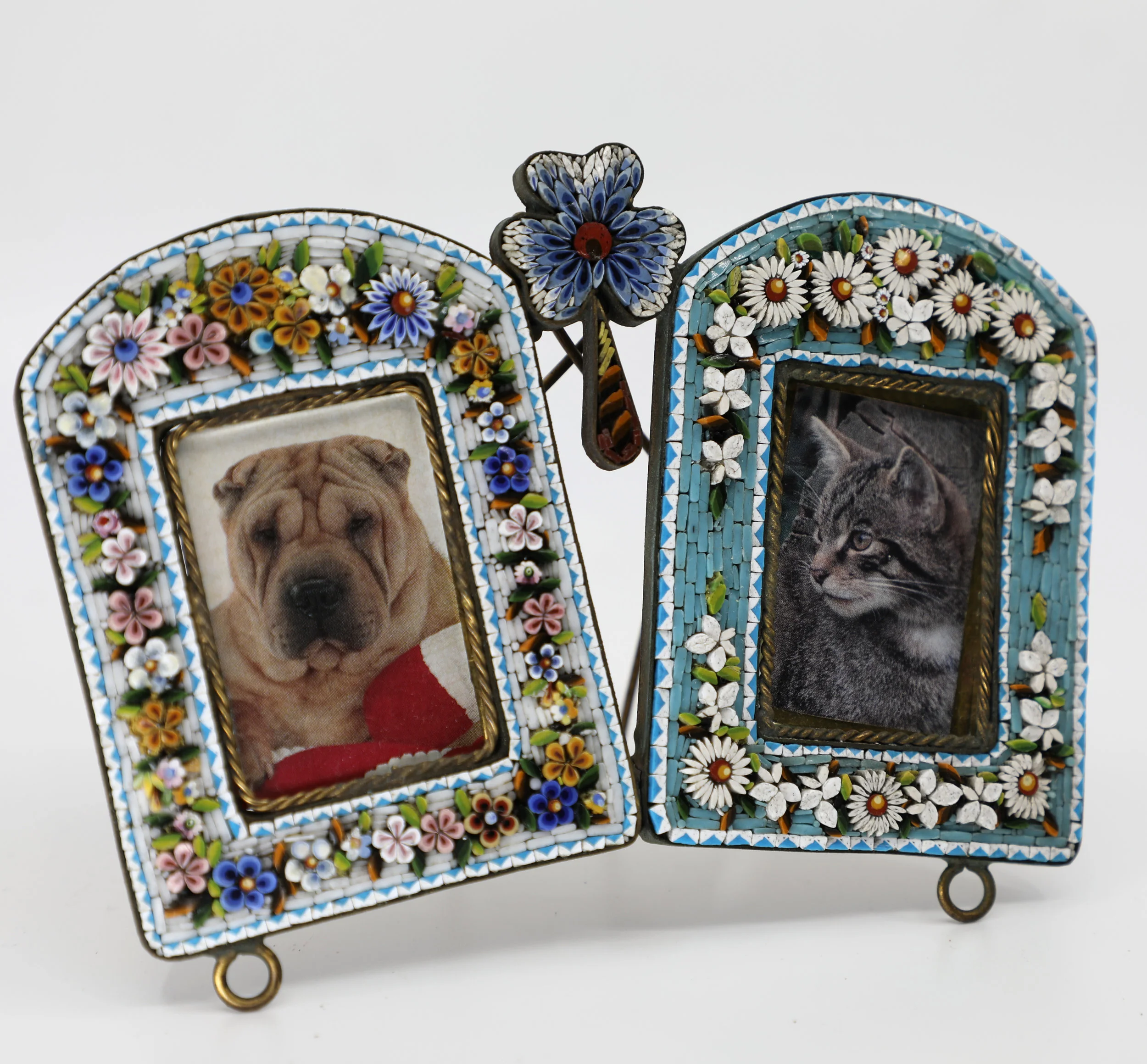 Duo Floral Mosaic Frame