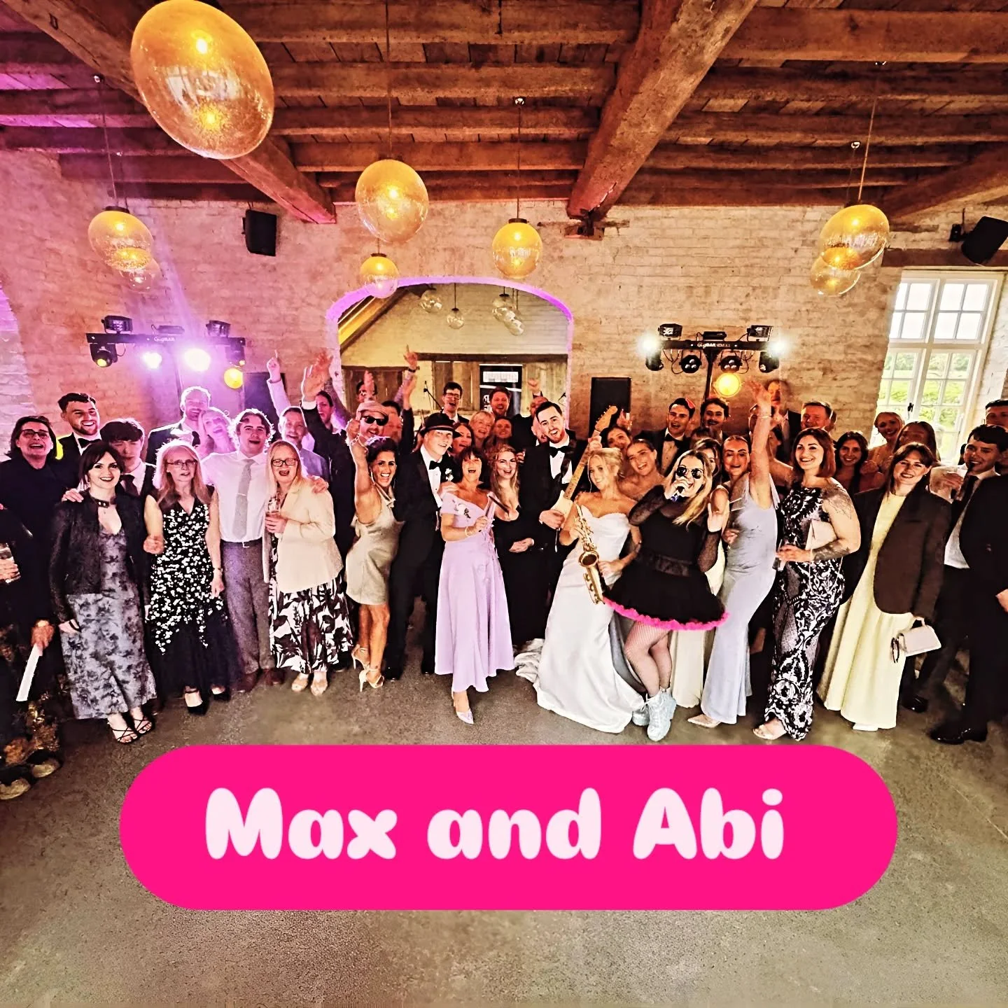⚠️ The best time was had at the wedding of the GORGEOUS @maxparkerpetitt and @abip ❤️ 
From start to finish, the dancefloor was alive and it was an honour to be part of such a special day full of love for these two. 🕺 💃 
Thanks for having us, guys.