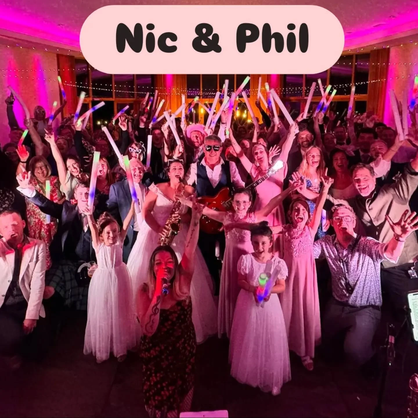 Nicola &amp; Phil 💍❤️
A packed dancefloor, questionable amounts of inflatable weaponry and one HELL of a party.
Thanks for having us! 🔥
You guys were AWESOME! We're all still buzzing from it. What an amazing night 💪🏻 
You're welcome 😉 

#livemus
