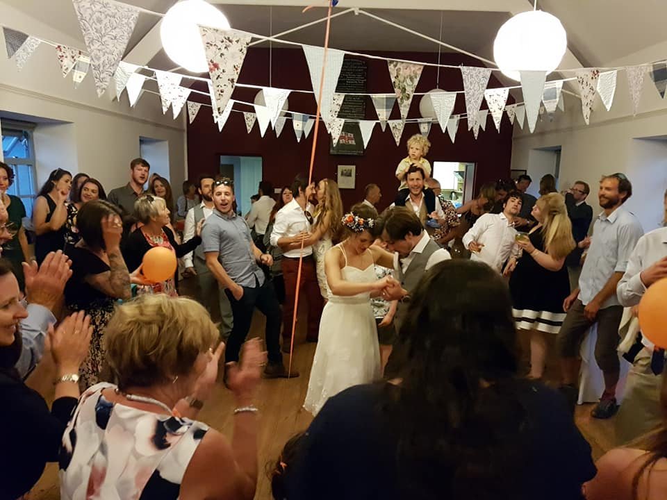 Yubaba entertaining another wedding crowd in Rhoscolyn on Anglesey