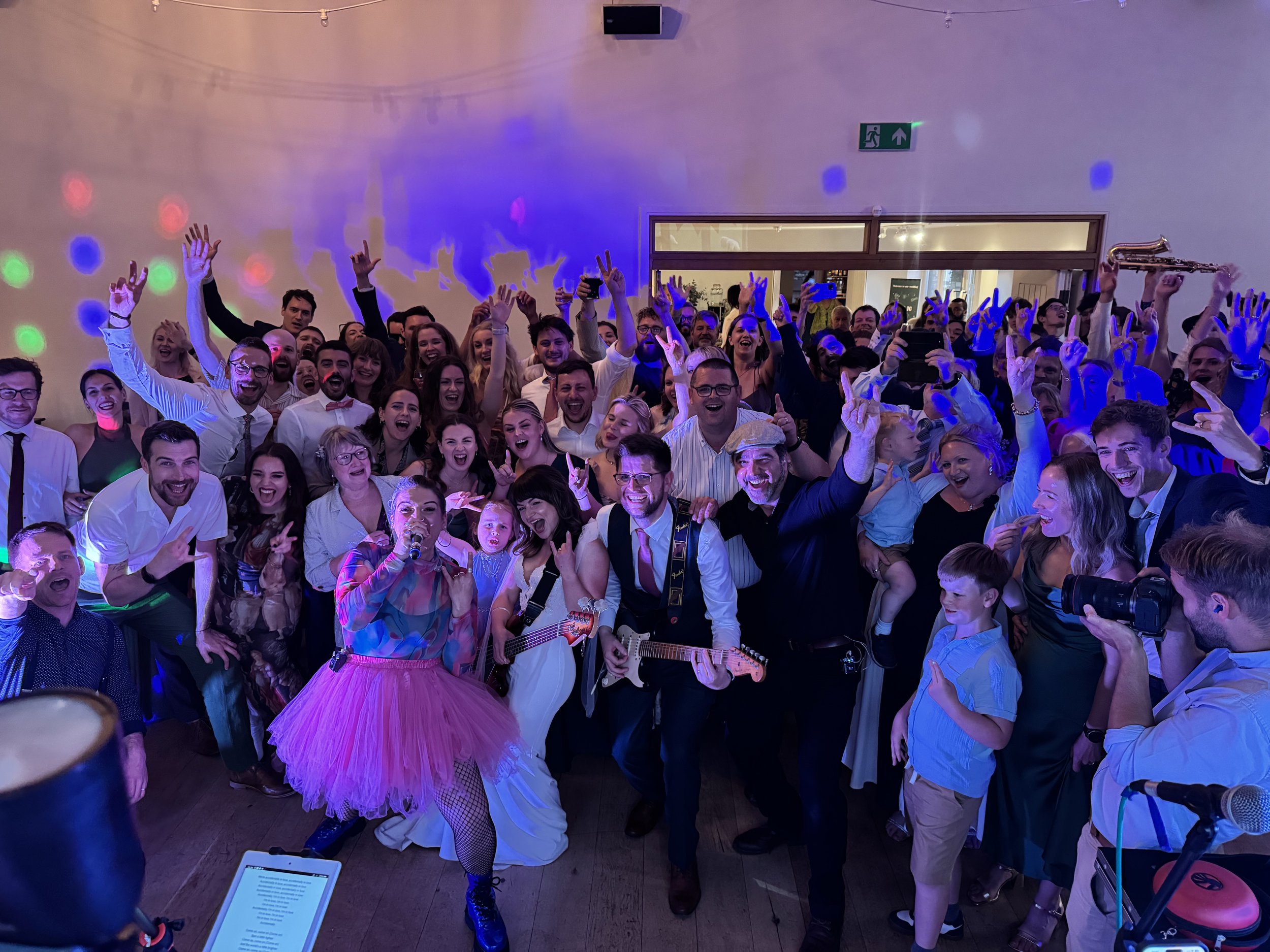 Yubaba entertaining the crowd at a North Wales wedding