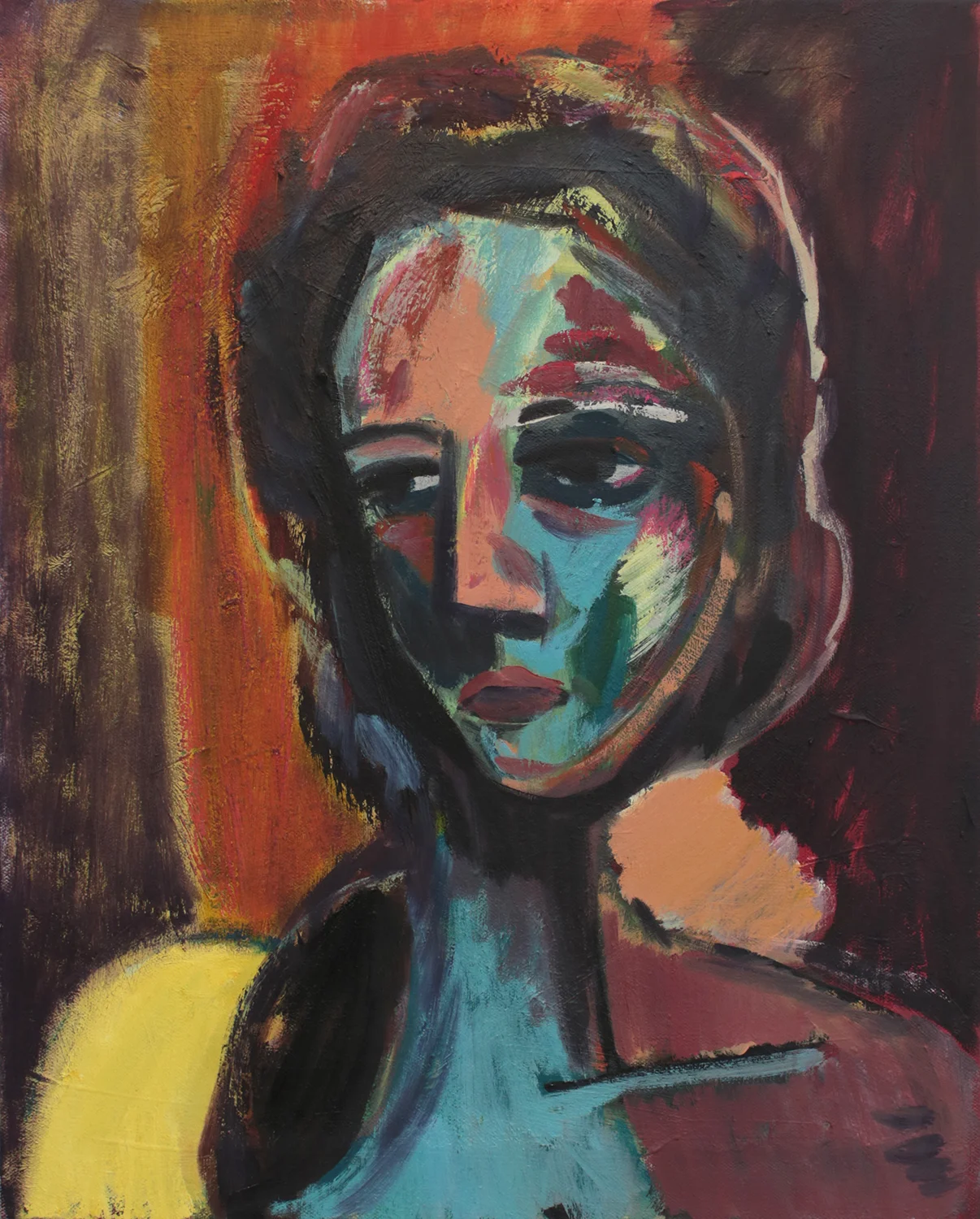 Portrait of a Fashion Model From a Magazine, 2019