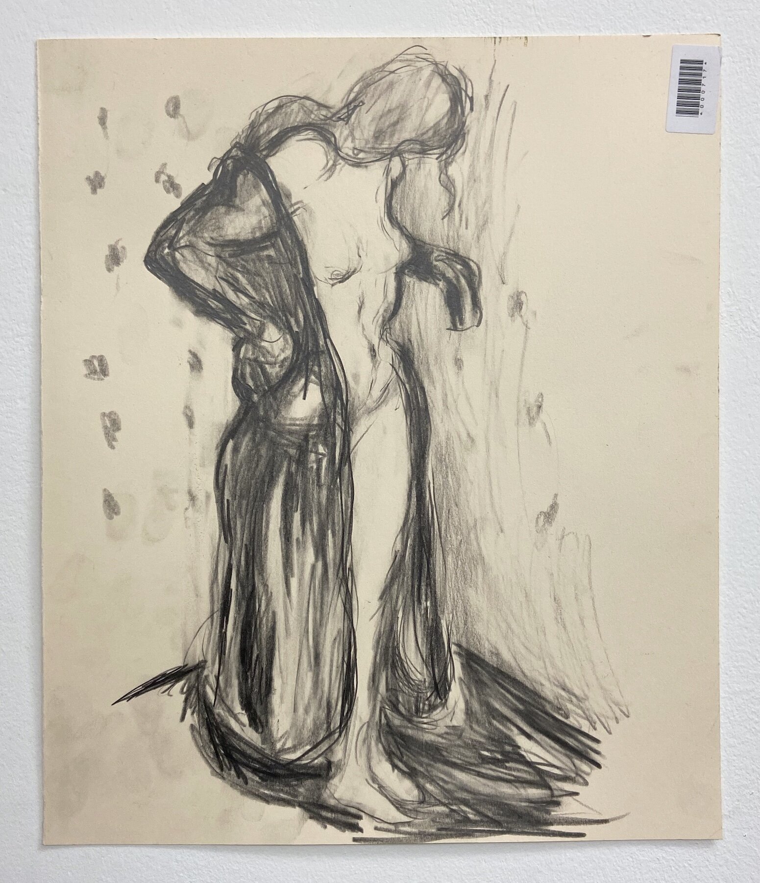Drawing of Model in Dressing Gown (after Munch), 2020
