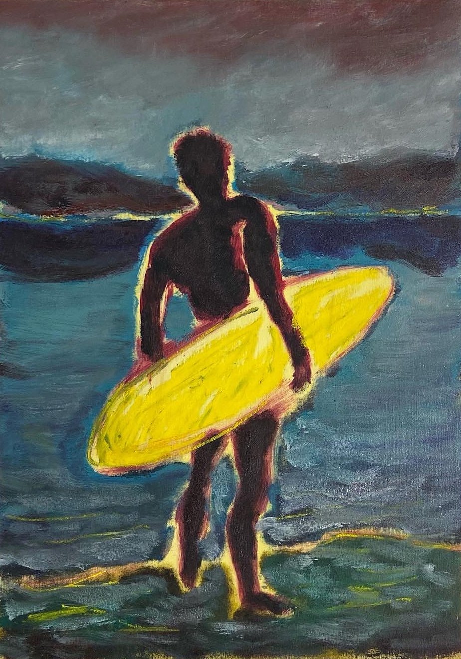 Surfer at La Caleta, 2020