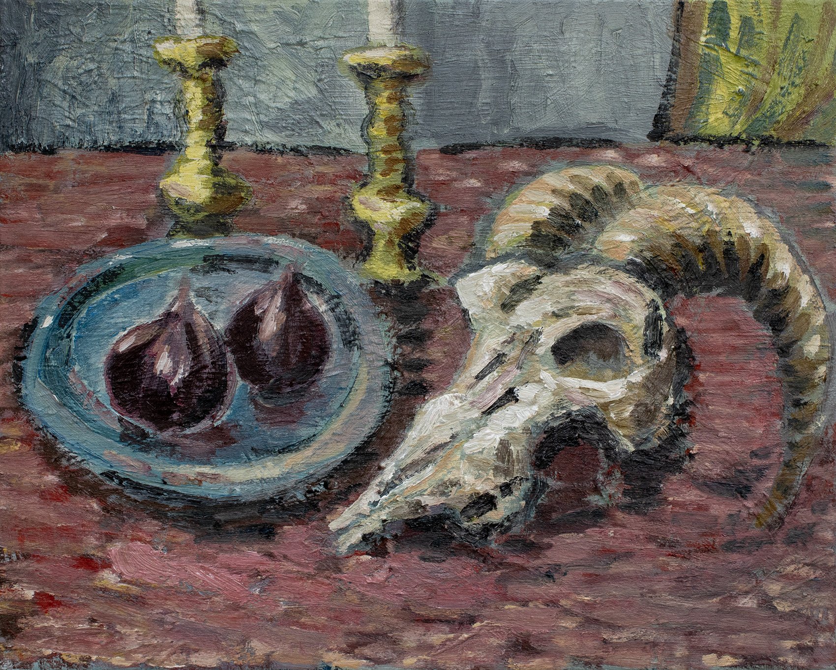 Red Onions with Goat Skull, 2024