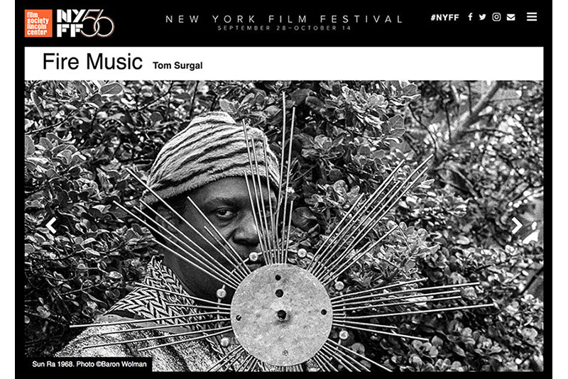 Fire Music Documentary Premieres at The New York Film Festival