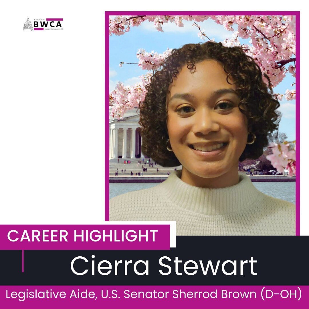 Congrats to our Digital Team member Cierra Stewart for her promotion to Legislative Aide for U.S. Senator Sherrod Brown!

Cierra previously served as a Legislative Correspondent for Senator Brown.