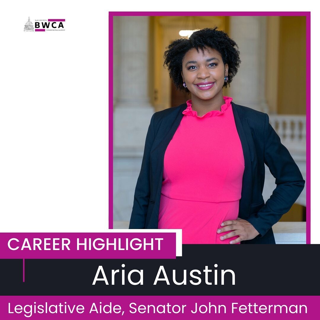 Congrats to Aria Austin for her new role as Legislative Aide to Senator John Fetterman! 

Aria previously served as Staff Assistant to Senator Mark Warner.