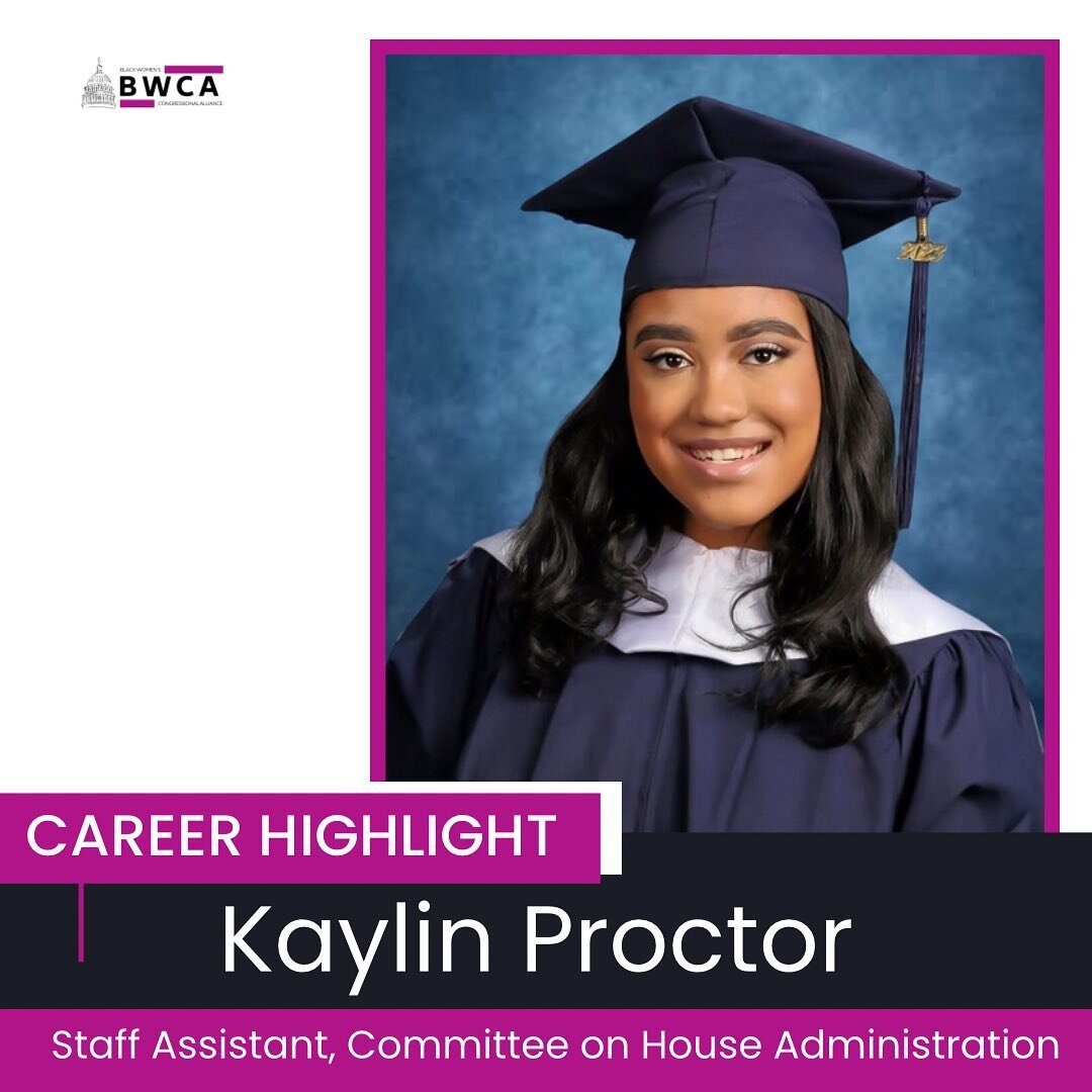 Congrats to Kaylin Proctor for her new role as Staff Assistant on the Committee on House Administration! 

Kaylin GRADUATED this past weekend Summa Cum Laude from Thee Howard University with a B.A. in Political Science 👩🏾&zwj;🎓!

She previously se