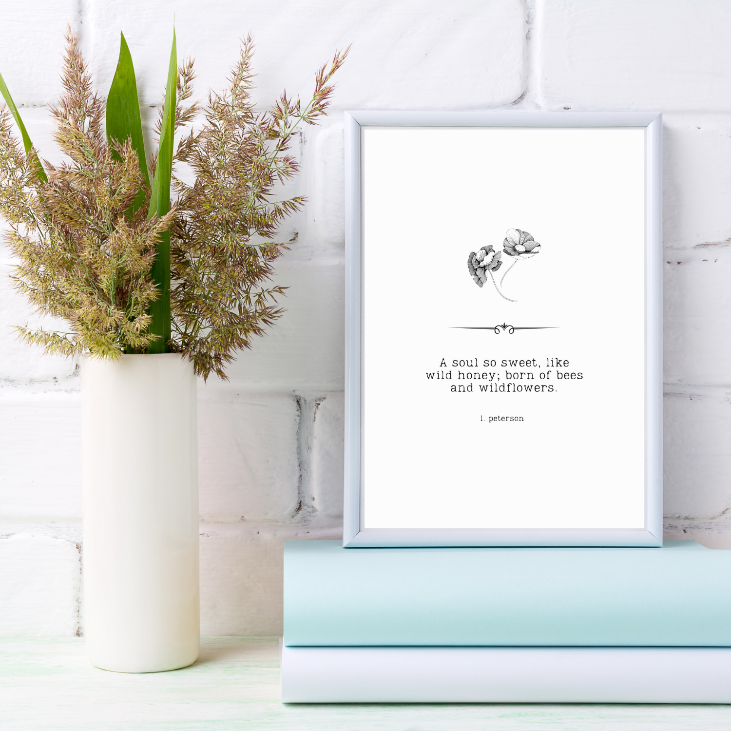 Quote Art Instant Download Printable Art don't you know you are a wildflower Oh honey