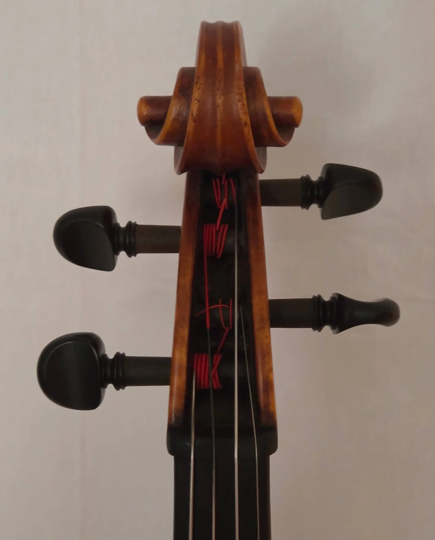 Pegs of viola by E.H. Roth.