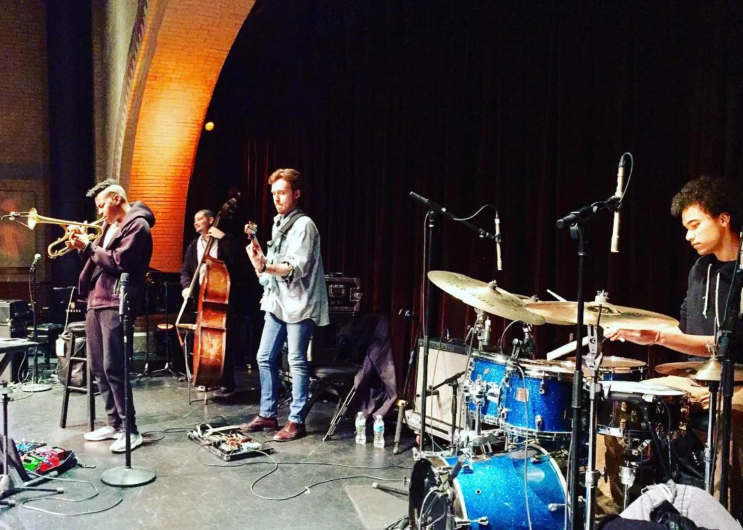 Ben Eunson performing with Christian Scott, NYC 2017