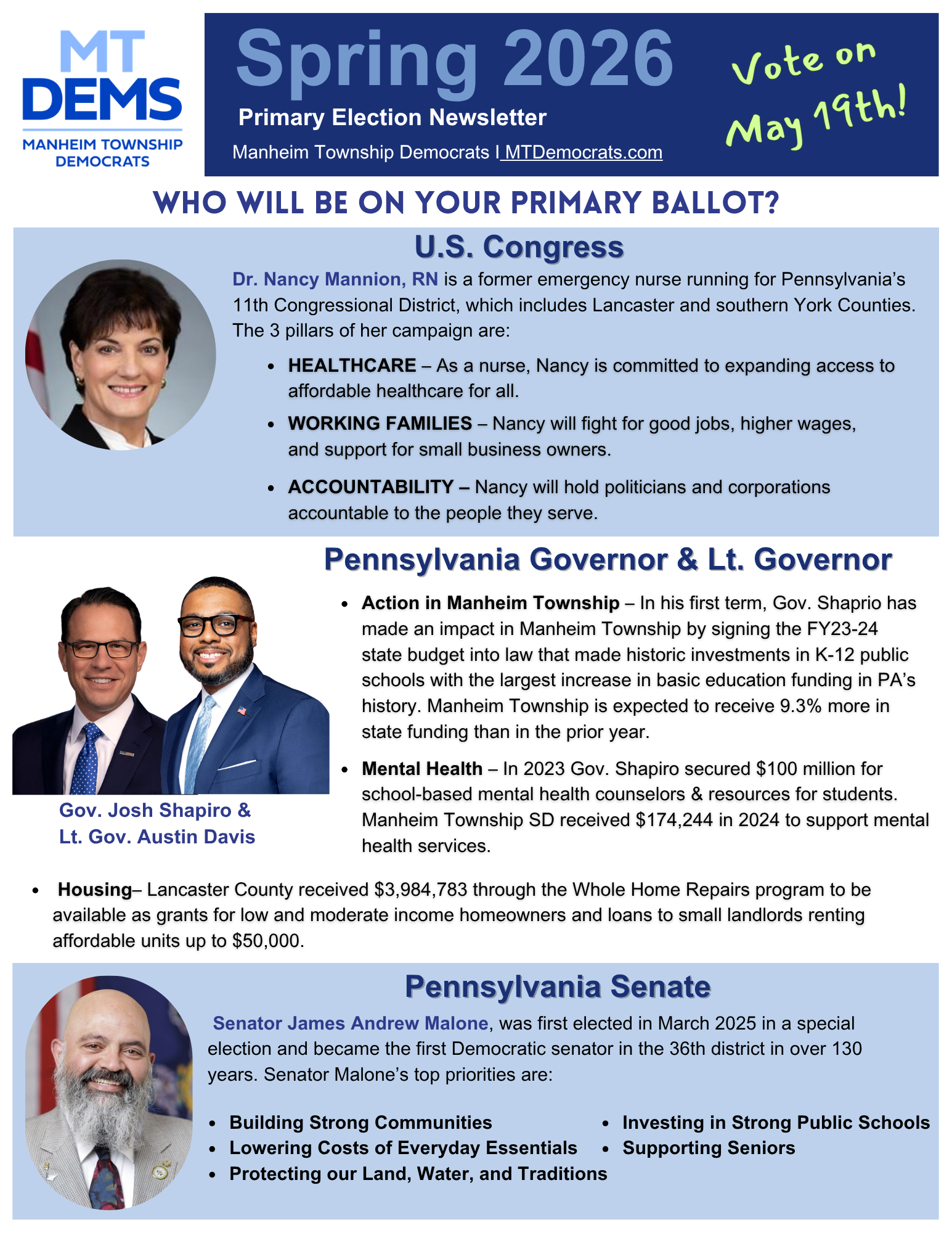 Spring 2026 Newsletter