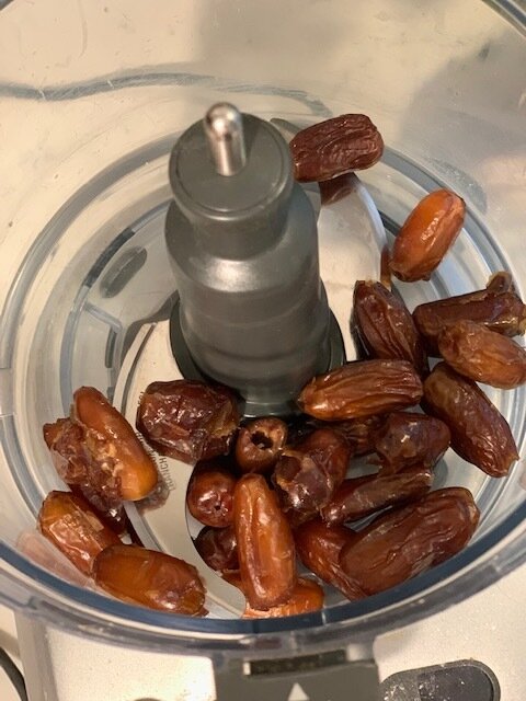 Pitted Medjool dates.