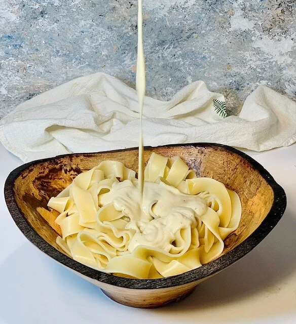 Easy Cashew Fettucine Alfredo