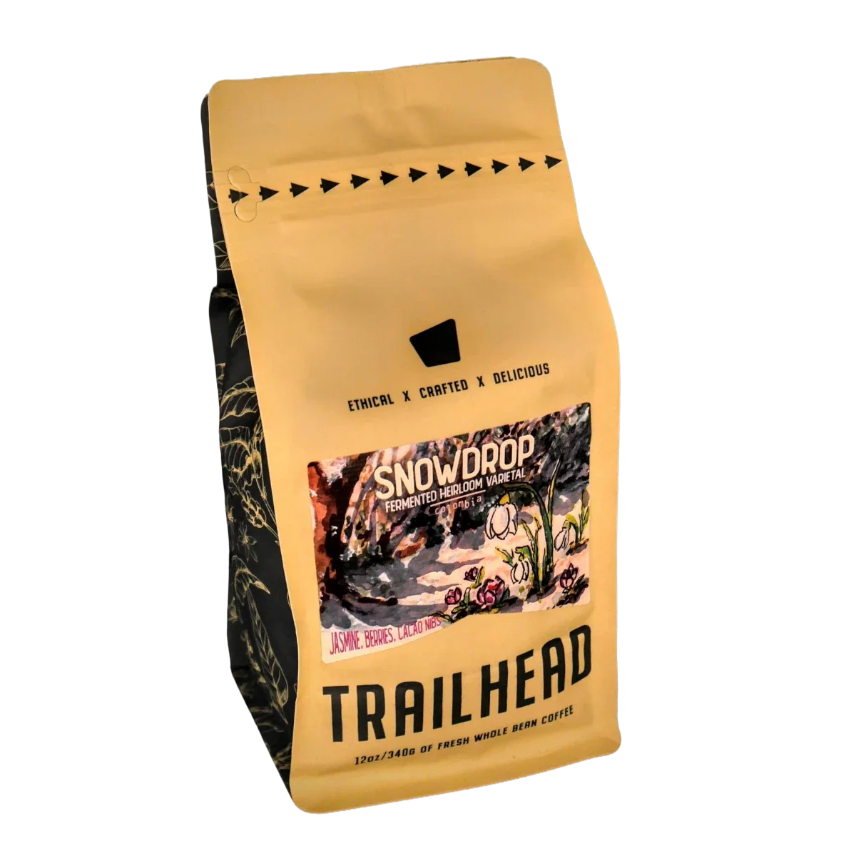photo of Snowdrop seasonal light roasted coffee bag