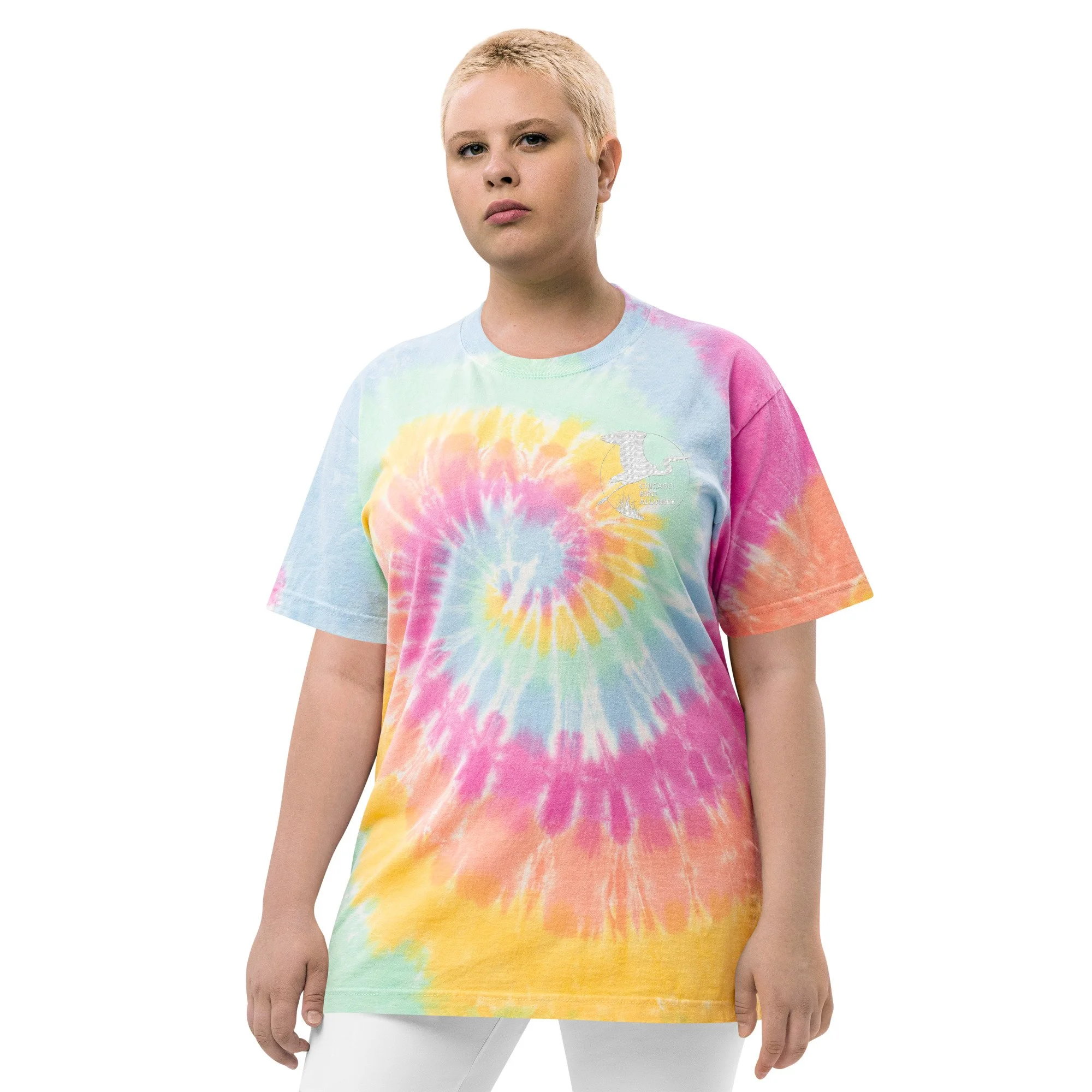 CBA Logo - Oversized tie-dye t-shirt — Chicago Bird Alliance