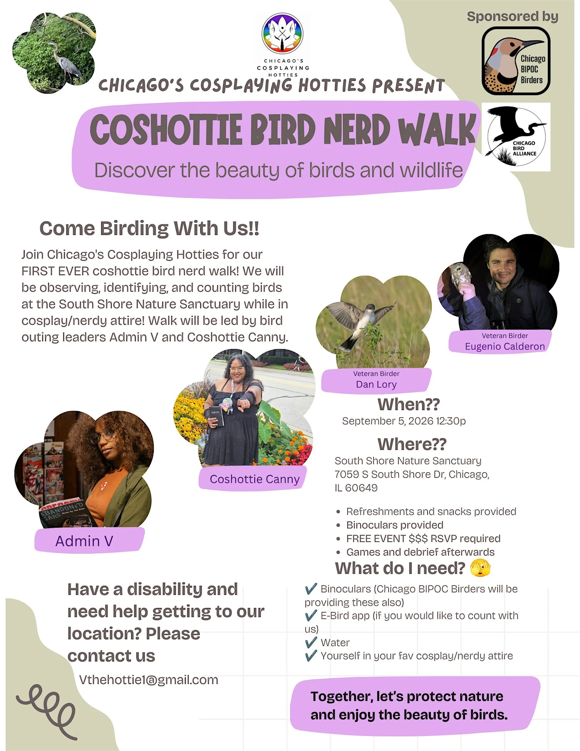 Coshottie Bird Nerd Walk