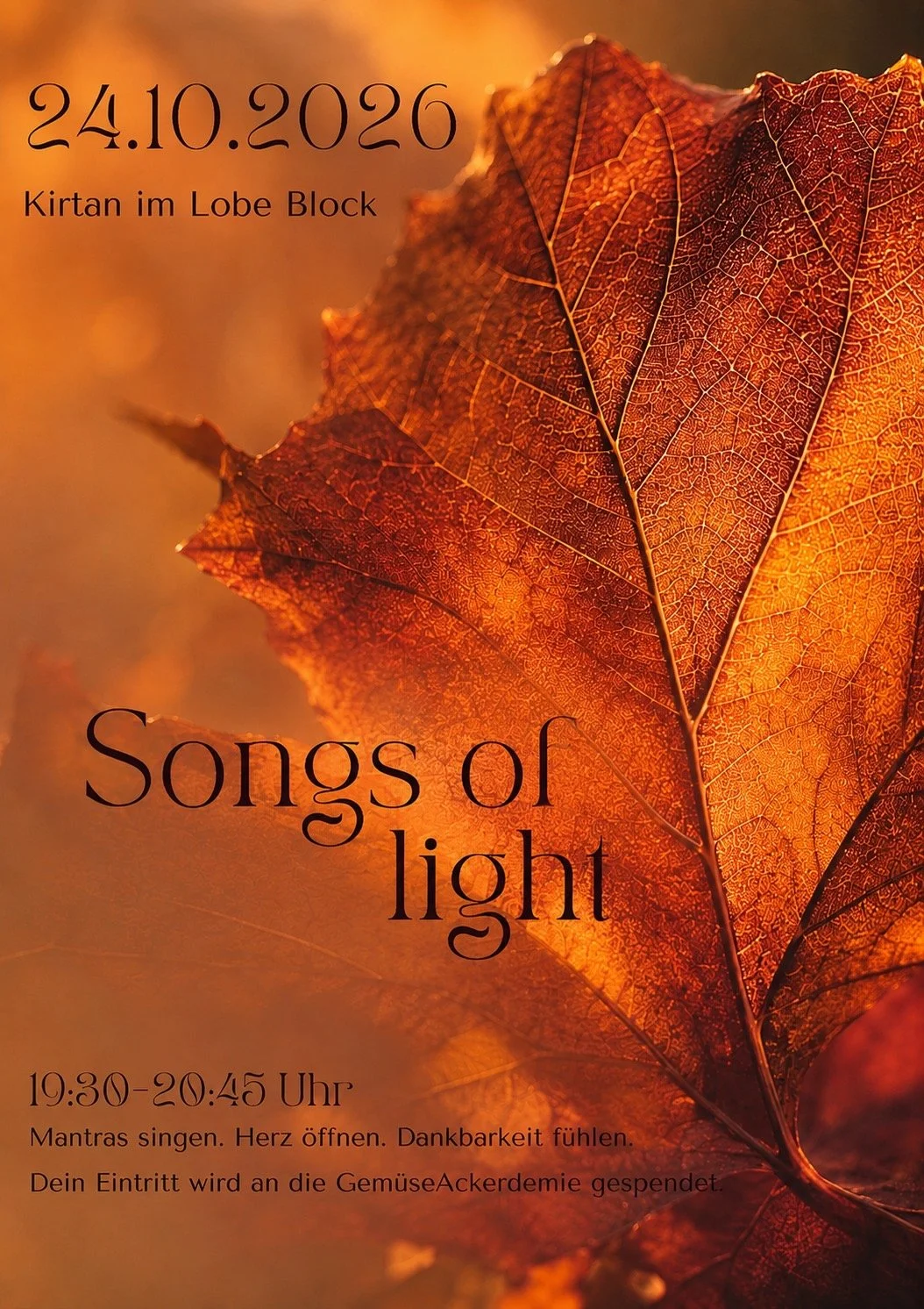 Songs of light - Kirtan mit Kim, Julia, Simone und Melina