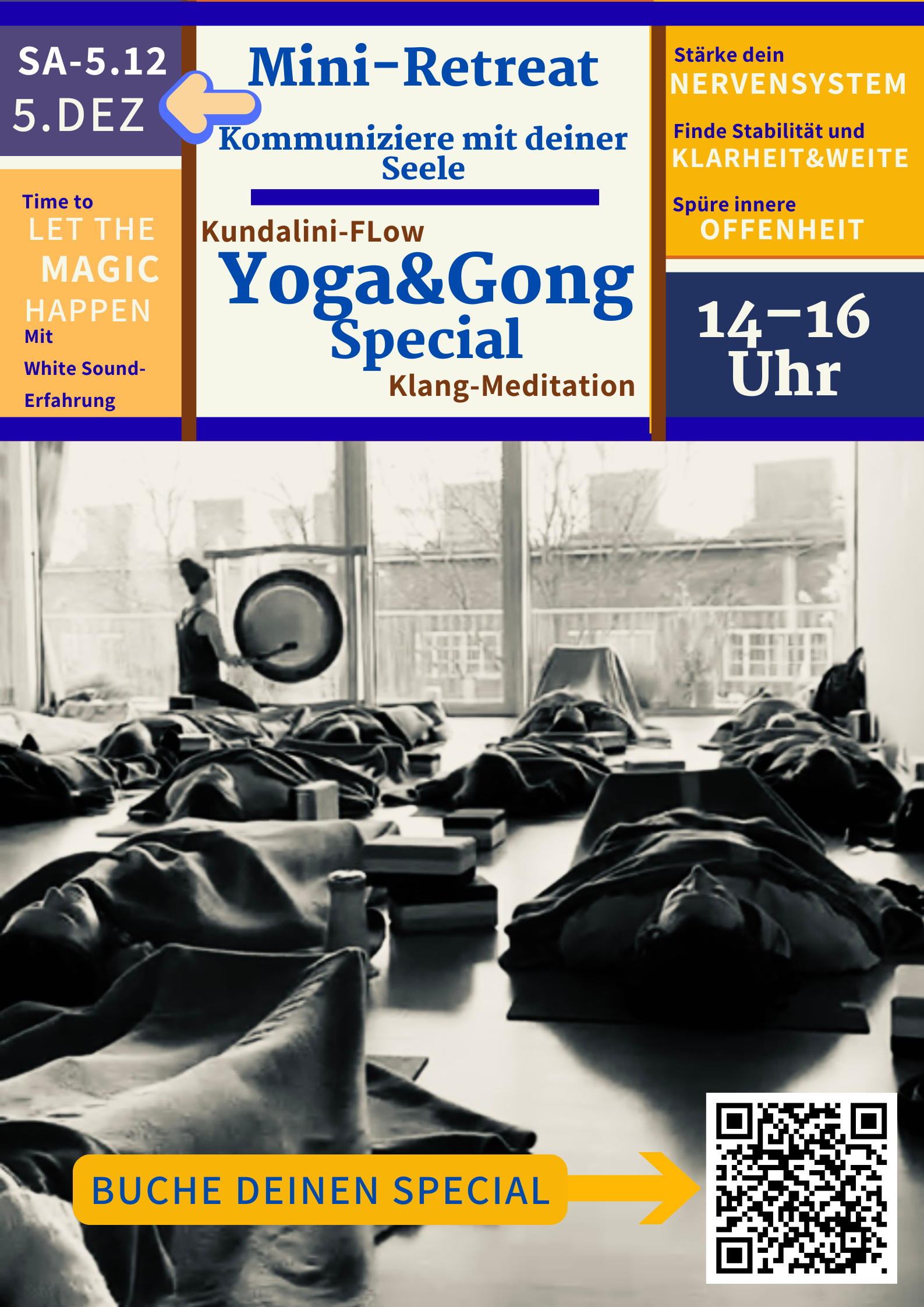 Yoga & Gong Special: Kommuniziere mit deiner Seele – ein Mini-Retreat für Atem, Herz und Klarheit – mit Ulrike