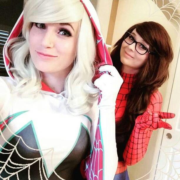 Spider Gwen and Spidergirl