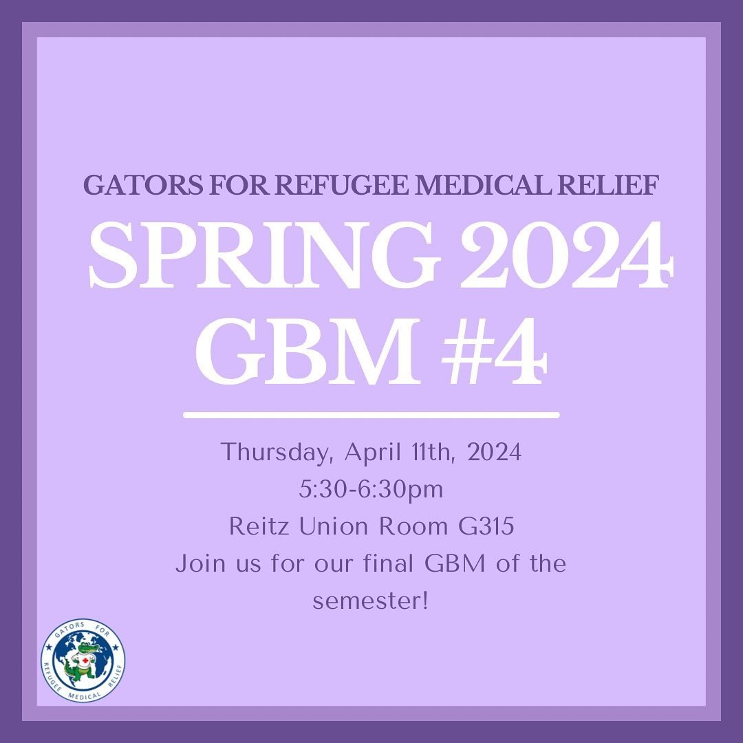Happy Wednesday GRMR! Can you believe there is only about one more month left in the semester?! That means that we are approaching our LAST GBM of the spring 2024 semester! Join us to recap our achievements and learn about future volunteer opportunit