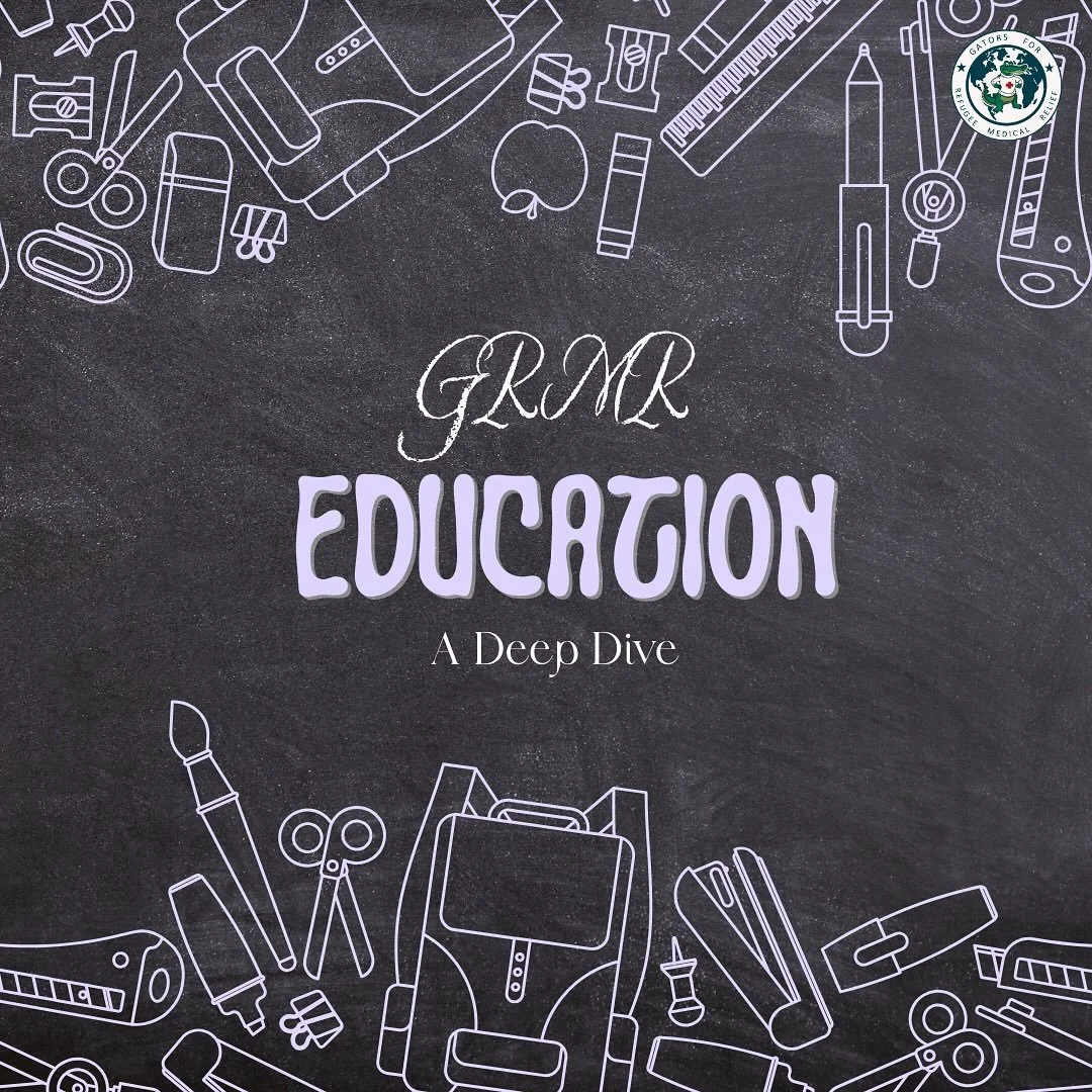 Join us in our deep dives into the different areas of GRMR - today being Education. Learn more on the specifics of what we do and how YOU can get further involved this semester! 💟
