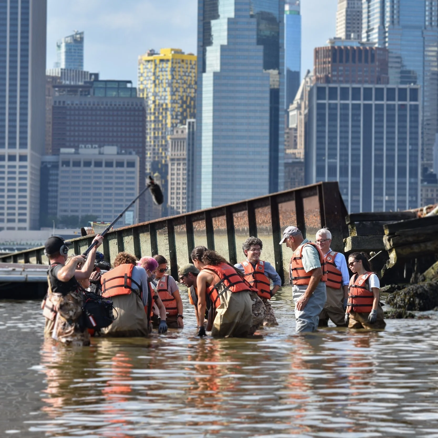 185,000 oysters with the help of DONATED waders