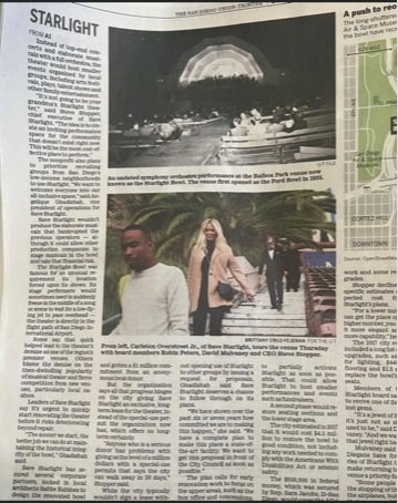 Recent Union Tribune Writeup  #Progress!!