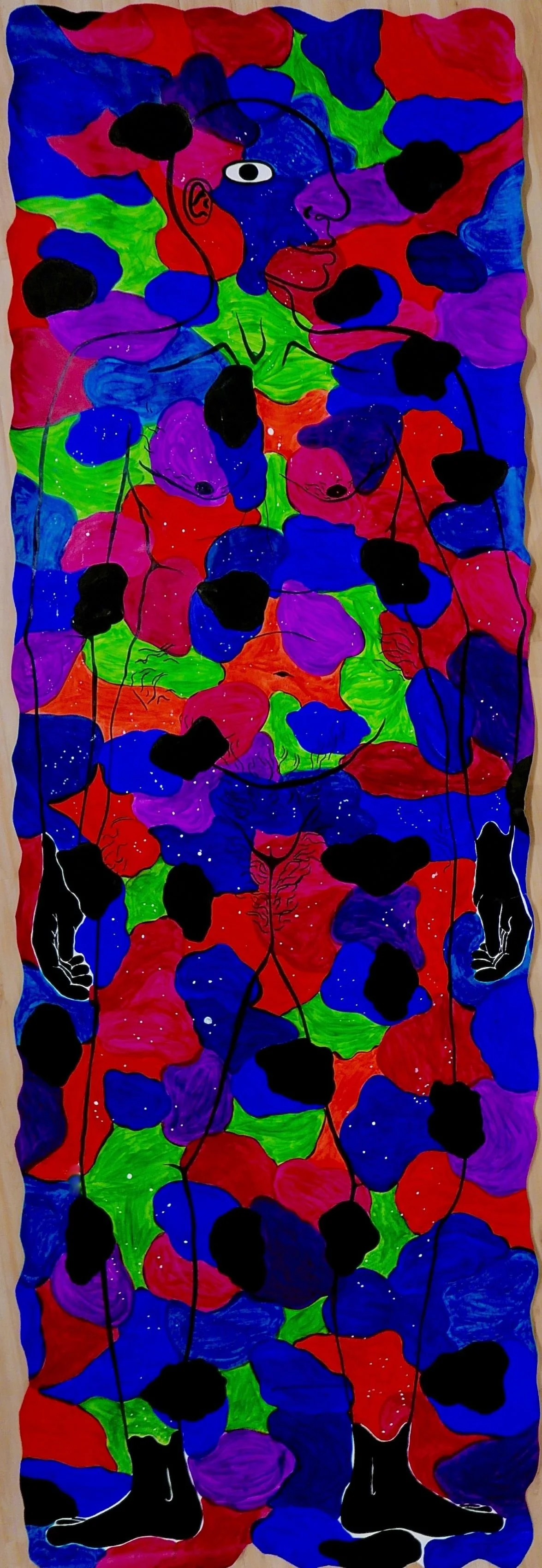 Fatness as Hidden, ink painting, 12x4feet,  2021.jpeg