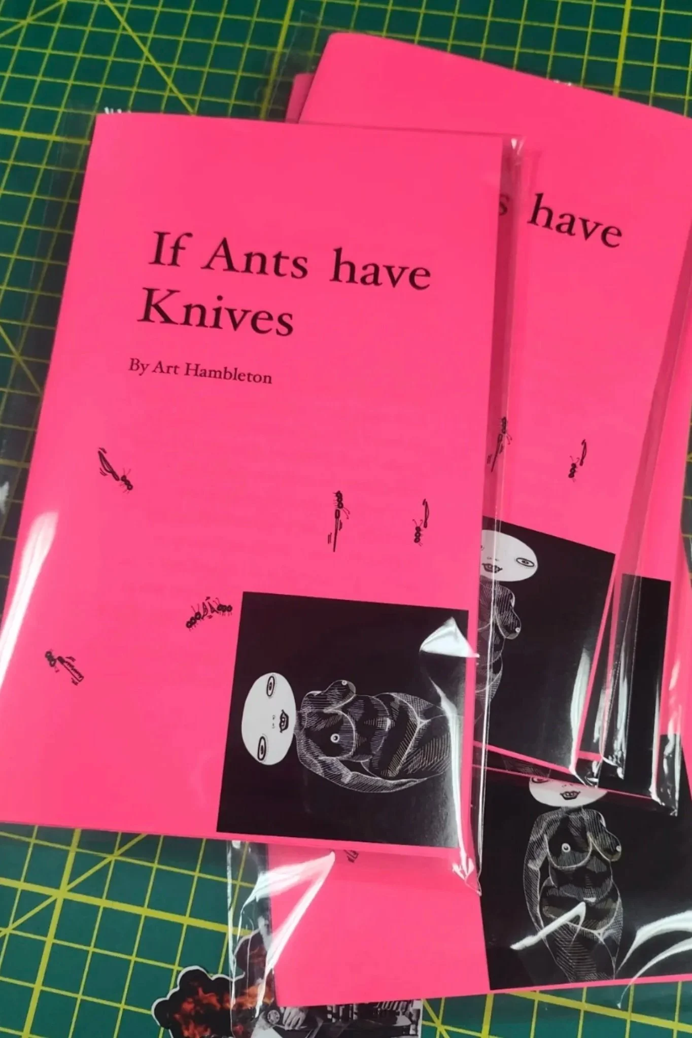  In addition to being a fine artist, I am an emerging writer and poet. A major goal of mine has been to write, illustrate, and publish my own zines. Finally, this dream has become a reality as of September 2023 wherein I released Volume 1 “Ants With 
