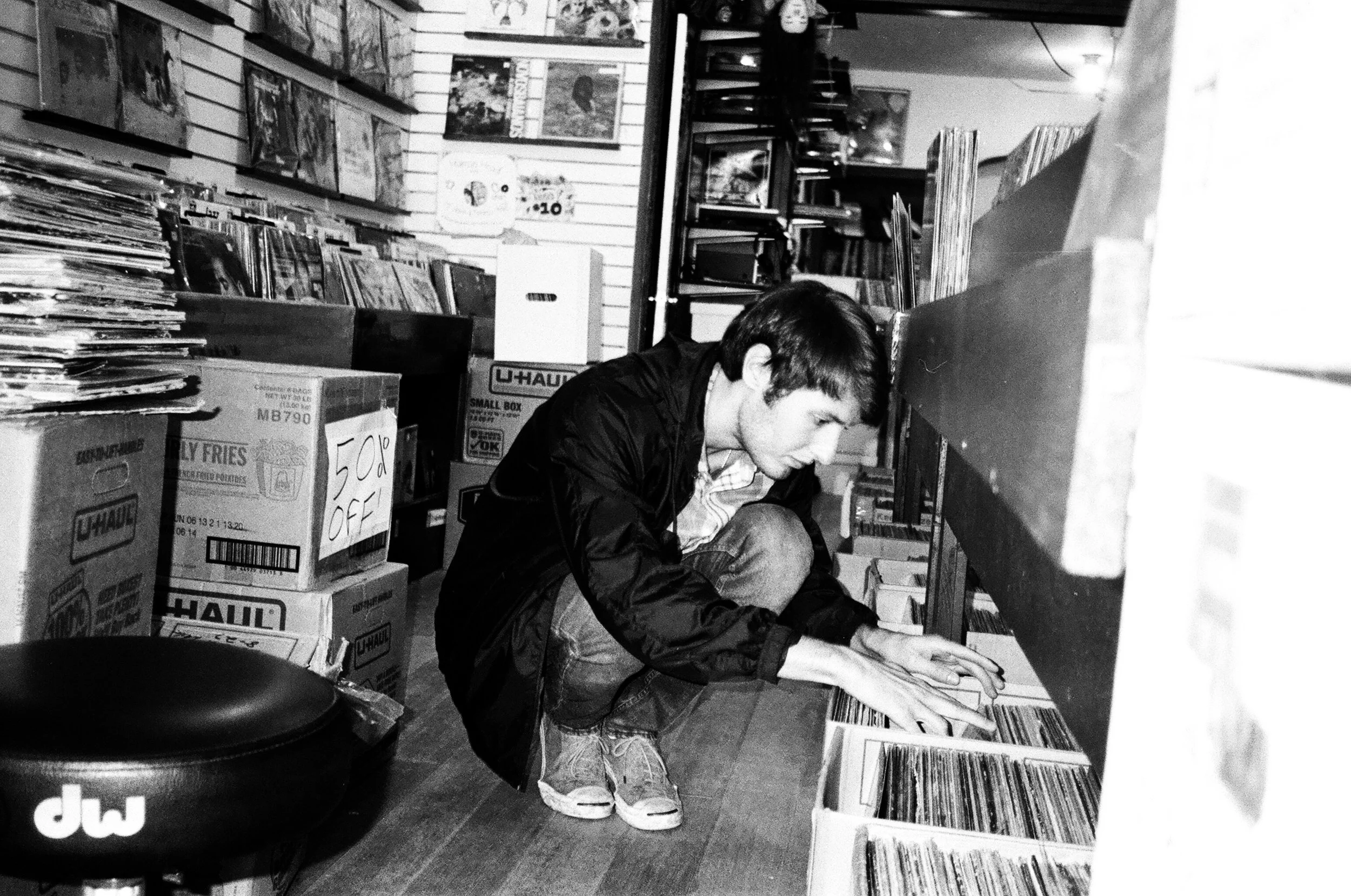 DAVE RECORD SHOPPING.JPG