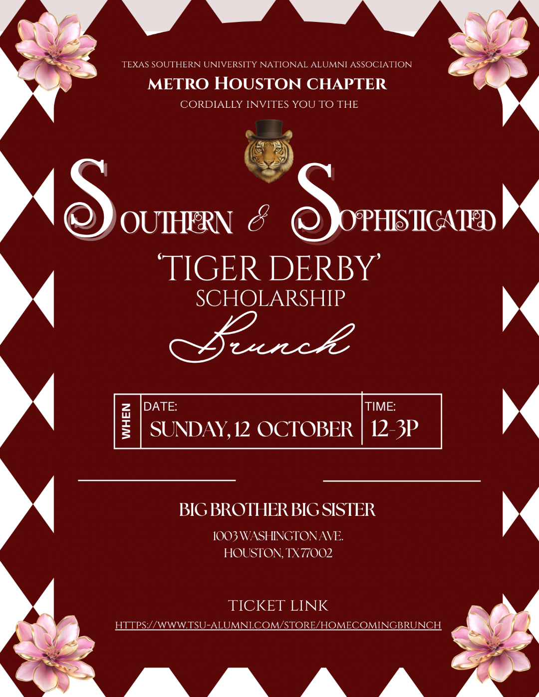 Southern & Sophisticated Tiger Derby Scholarship Homecoming Brunch