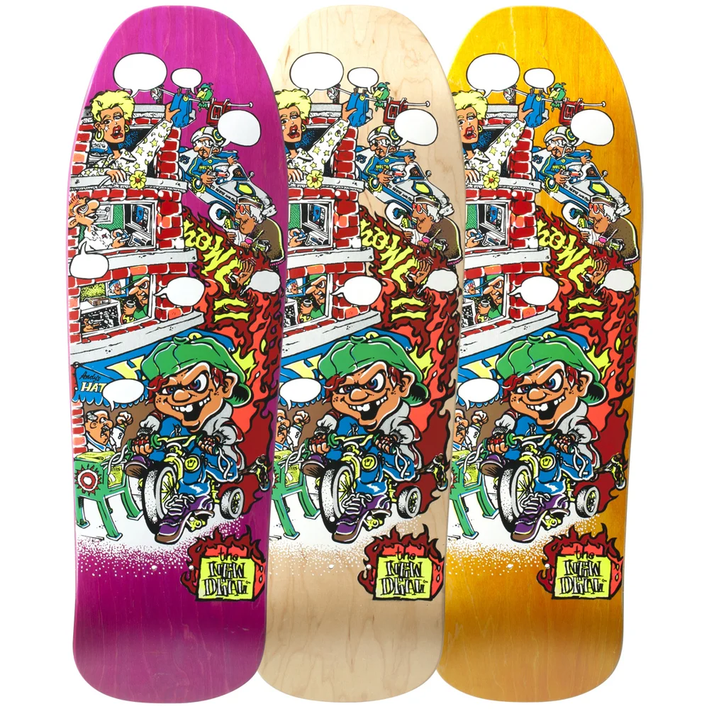 New Deal Skateboards Autocollant pour skateboard Jaune soleil 10 cm x 8,5 cm