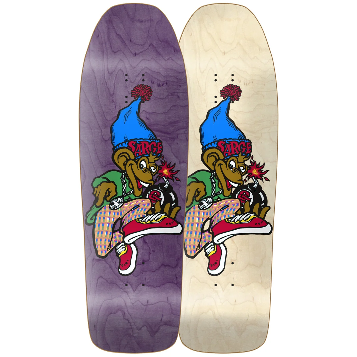 New_Deal_Skateboards_Danny_Sargent_Monkey_bomber_heat_transfered_deck.jpg