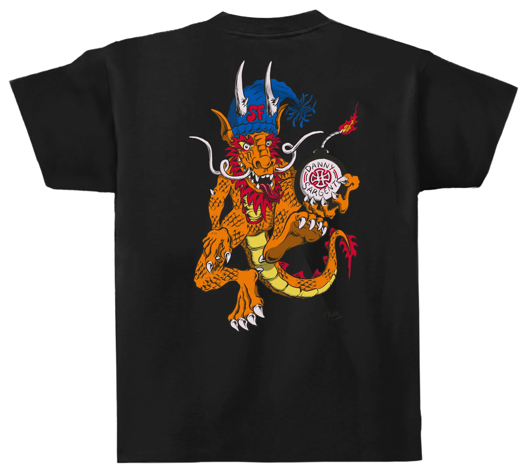 CAB DRAGON Tee-black-back.jpg