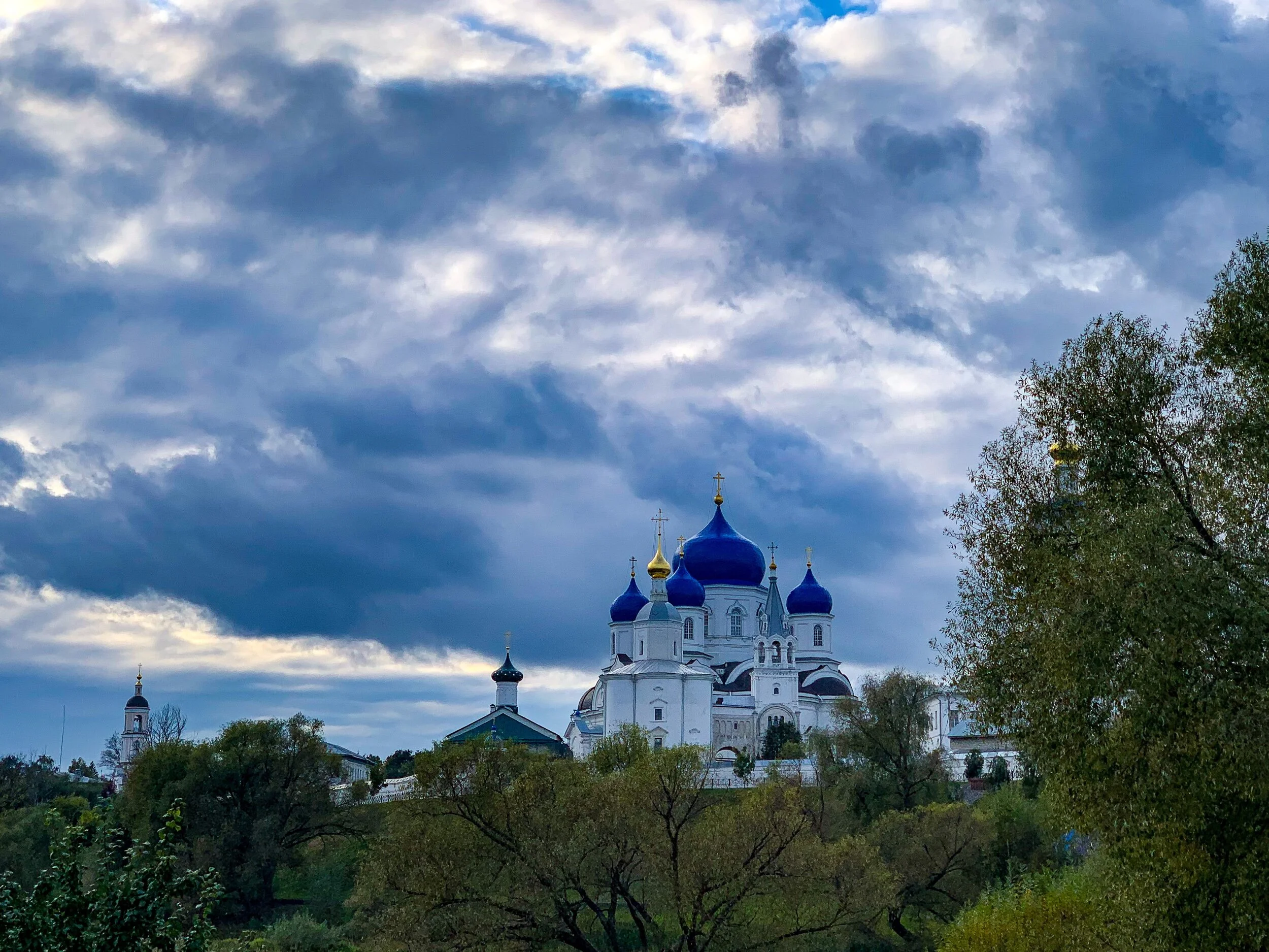 Spires and onion domes abound in the Russian countryside, 2019