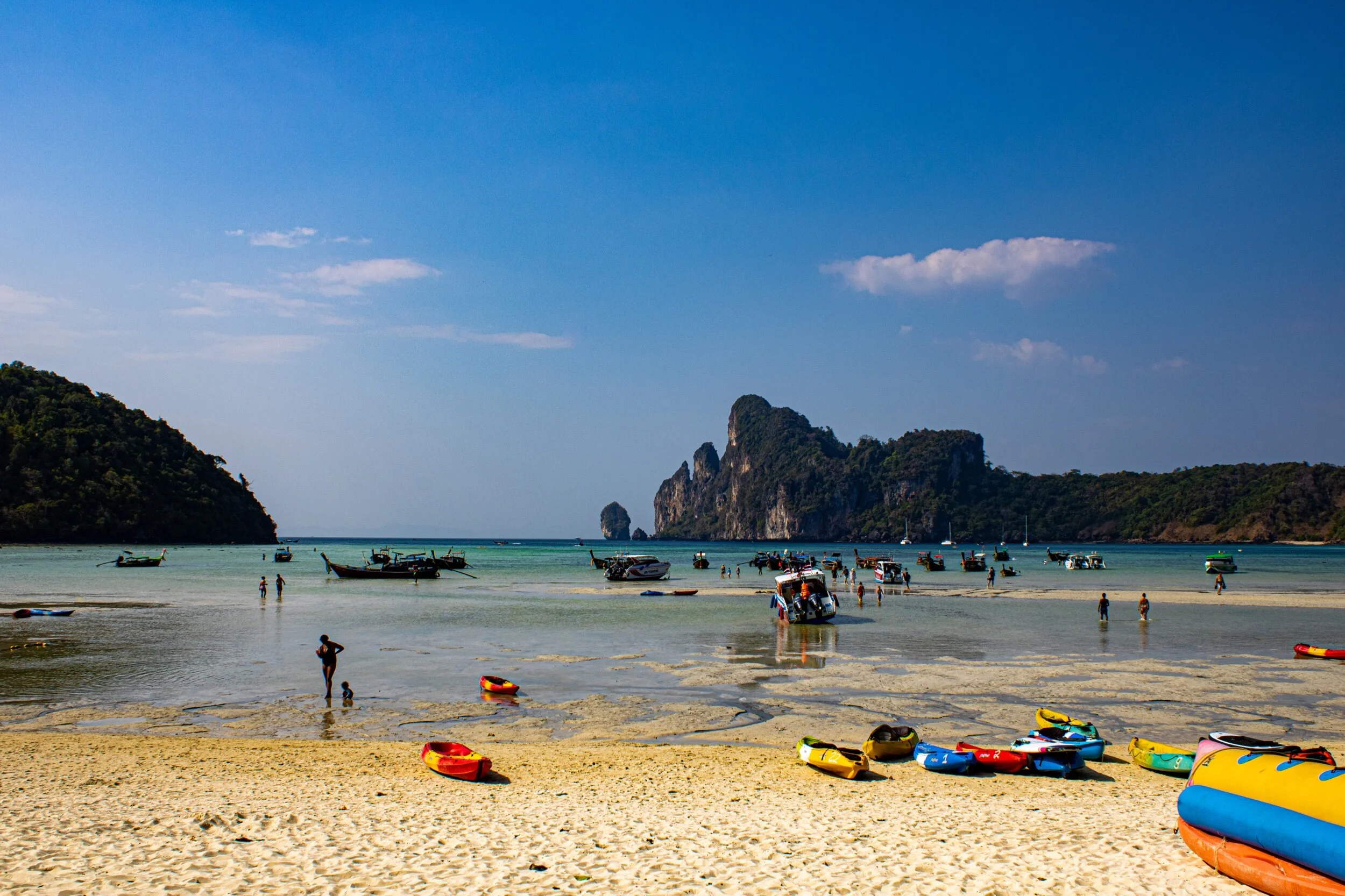 Loh Dalum Beach in Thailand, just before the pandemic began, March 2020