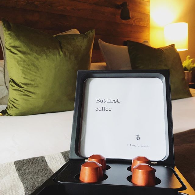Nespresso | For a Kozi Morning ☕️ .
.
.
 #whistler #vacation #koziconcept #nespresso #espresso #vacationrental #amenity