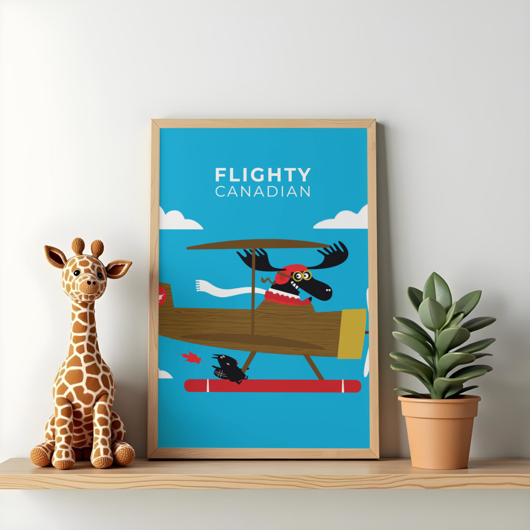 Flighty Canadian — Printable Poster (8x10 & 11x14)