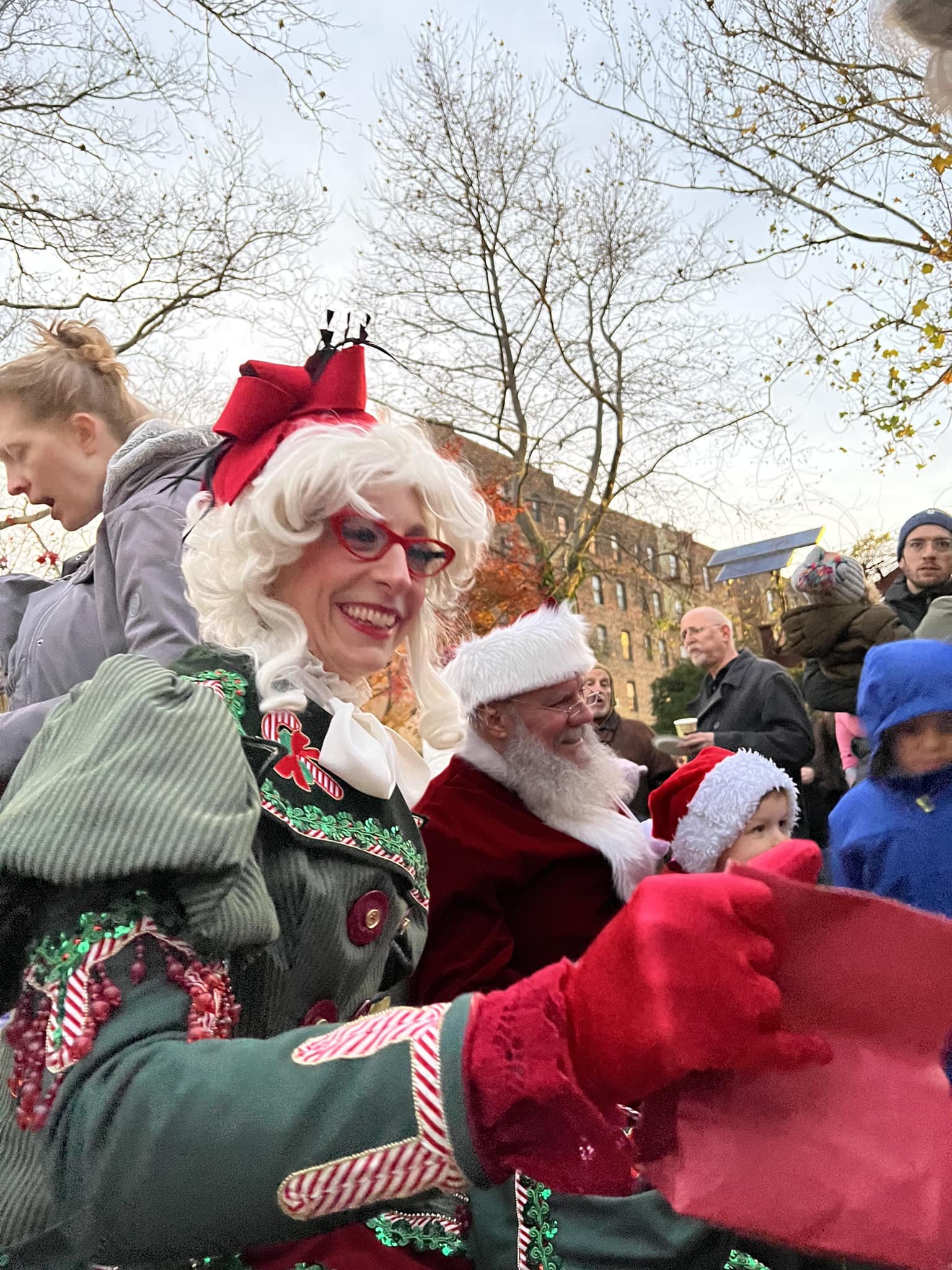 Giving out cookies at RING Garden