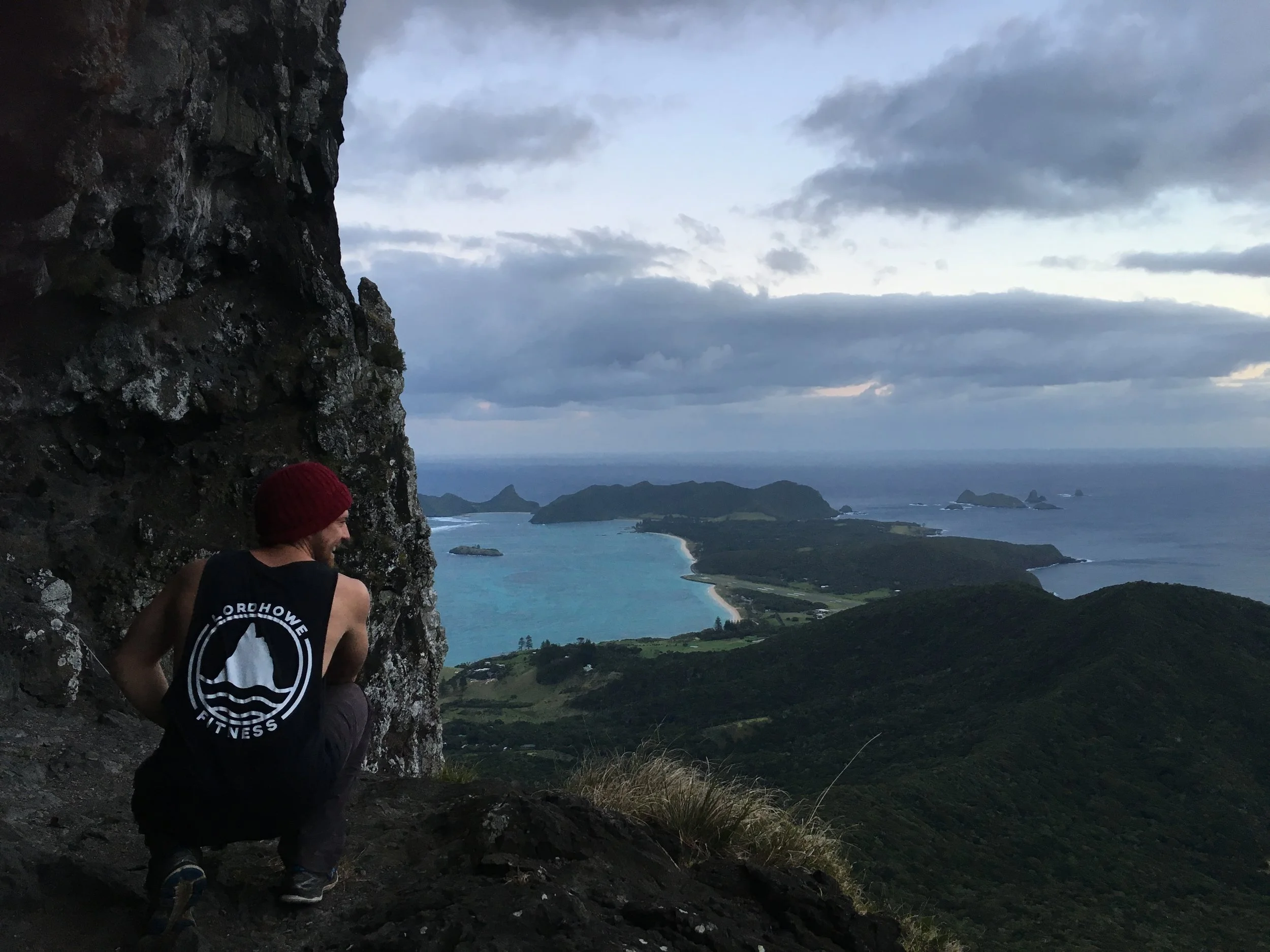 Overlooking the island