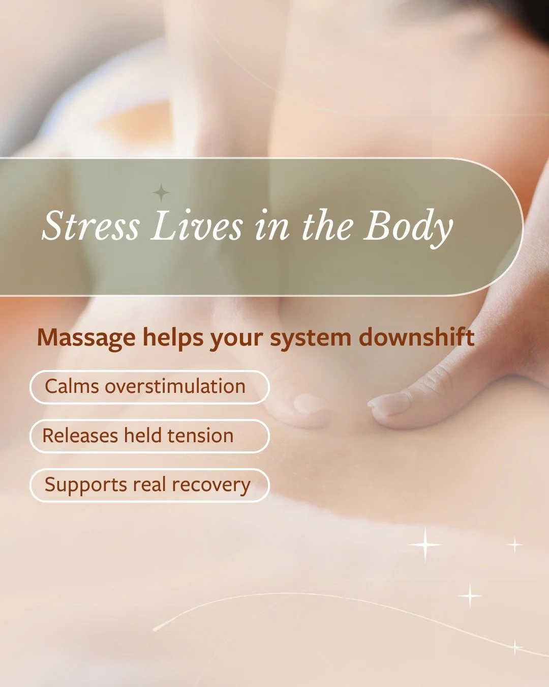 Most stress doesn&rsquo;t disappear when your day ends &mdash; it settles into your body.

You know&hellip;your shoulders stay lifted. Your jaw stays tight. Your breathing stays shallow.

Over time, that constant &ldquo;on&rdquo; state puts a real lo