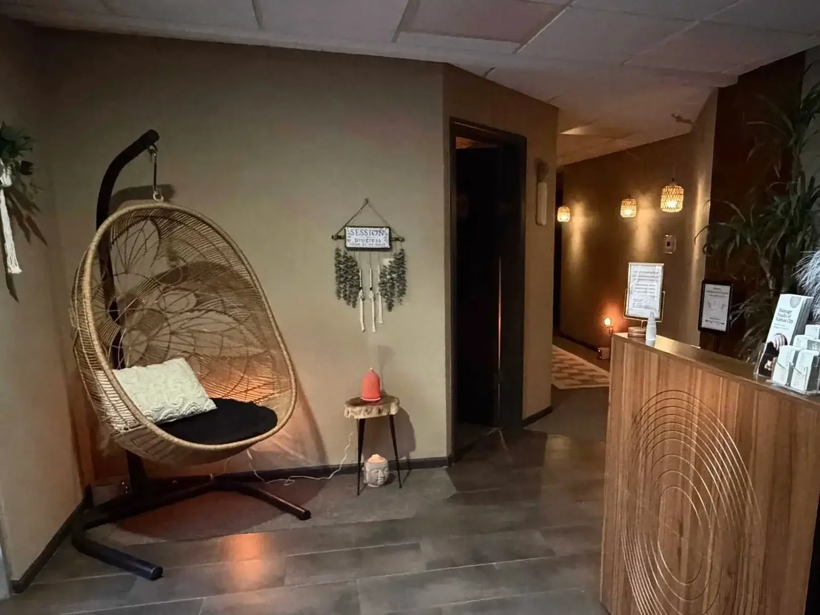 Massage Studio KC waiting room
