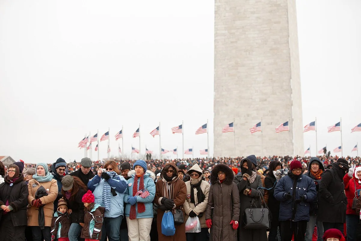 Event photography: Massive crowds swell at President Obama's 2009 Presidential Inauguration, Washington D.C.